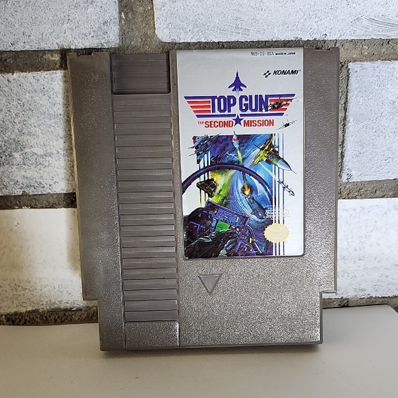 Nintendo Other - Top Gun: The Second Mission NES Game Cartridge - Gray